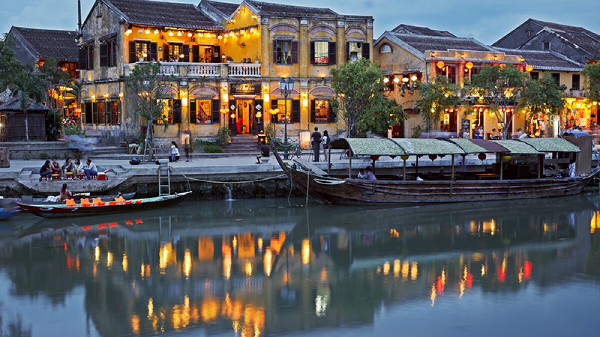 Hoi An Ancient Town at dusk. Quang Nam Province, Vietnam.